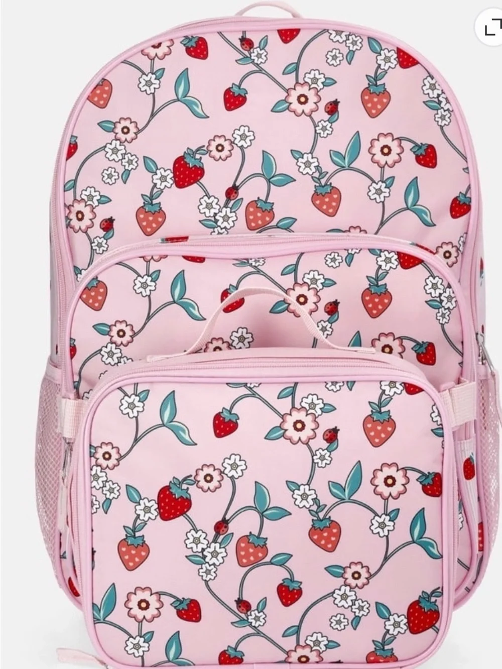 Strawberry Berry Patch Backpack & Lunchbox Set